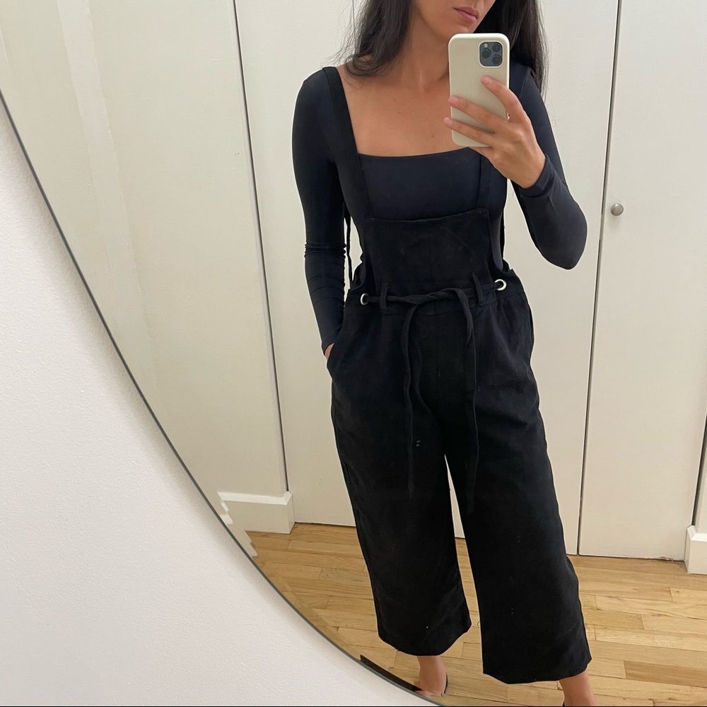 Overall pants wide leg